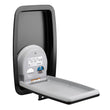 Koala Kare KB311-SSRE-MBLK Vertical Recess Mount Matte Black Stainless Steel Baby Changing Station