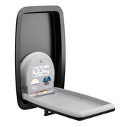 Koala Kare KB311-SSRE-MBLK Vertical Recess Mount Matte Black Stainless Steel Baby Changing Station