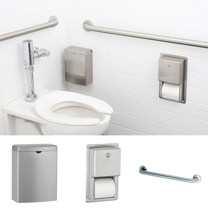 Bathroom Accessories (Bobrick Commercial Kit)