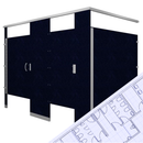 Toilet Partitions (HDPE) Solid Plastic Restroom Partitions