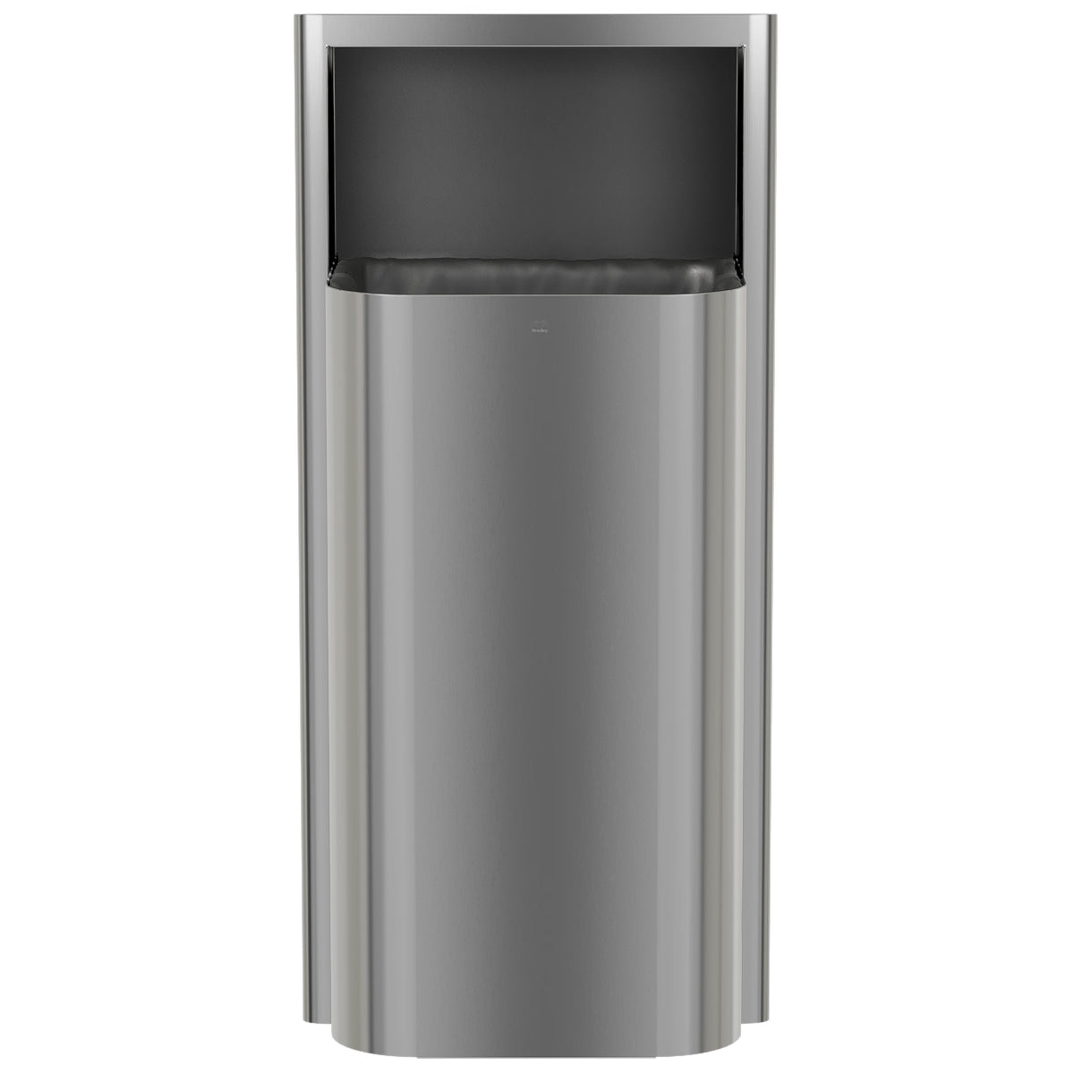 Bradley Elvari Series Waste Receptacles - Semi-Recessed, Medium Capacity, 12 GAL - 3B1-100000