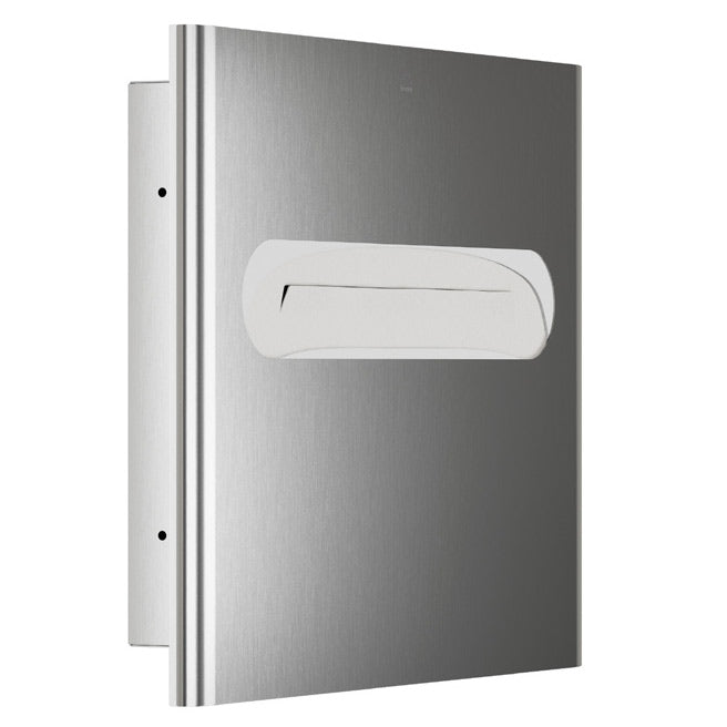 Bradley Elvari Series Seat Cover Dispenser - Recessed Mounted, Large Capacity - 5B1-003600 (Classic Satin Stainless)