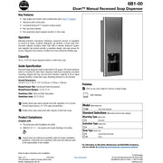 Bradley Elvari Series Foam Soap Dispenser - 40oz, Recessed - 6B1-000073