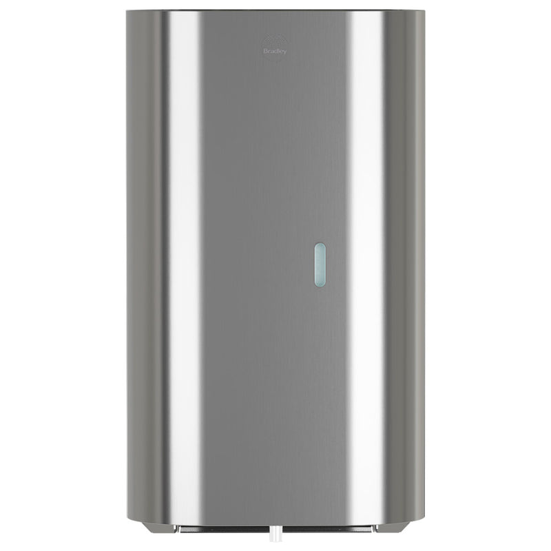 Bradley Elvari Series Automatic Liquid/Gel Sanitizer Sensor Dispenser - 40oz, Surface Mounted, Tray - 6B1-119300T