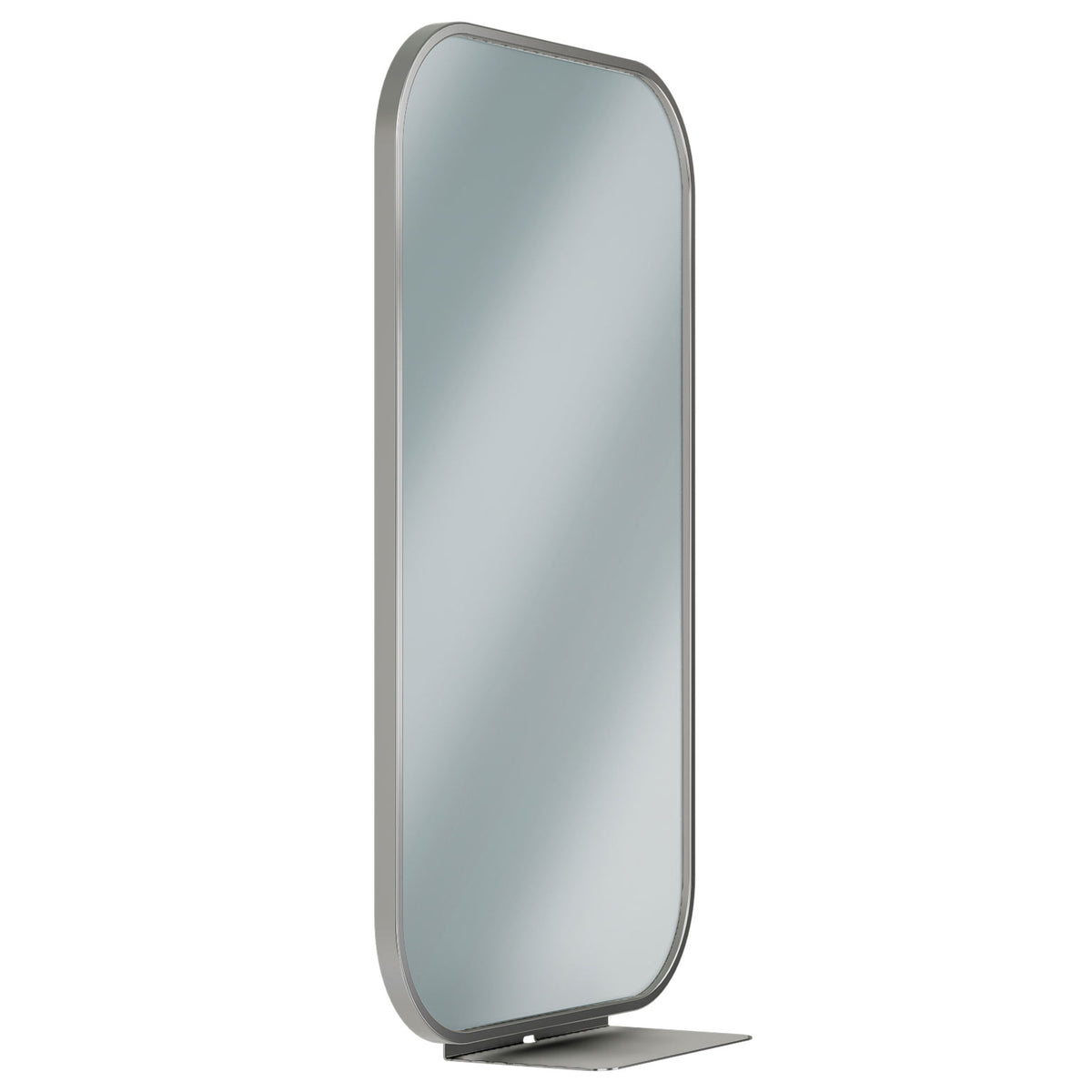 Bradley Elvari (18 x 30) Frame Mirror-Stainless w/Shelf - 7B1-2018300, 18" W x 30" H (Classic Satin Stainless)