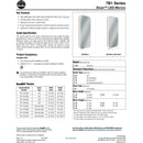 Bradley Elvari (18 x 36) Frameless LED Mirror w/Shelf - 7B1-7018360, 18" W x 36" H (Classic Satin Stainless)