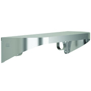 Bradley Elvari Series Shelf, Stainless Satin, 20 Gauge w/ Hooks, 5