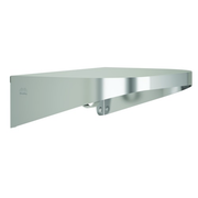 Bradley Elvari Series Shelf, Stainless Satin, 20 Gauge w/ Hooks, 8