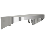 Bradley Elvari Series Shelf, Stainless Satin, 20 Gauge w/ Hooks, 8