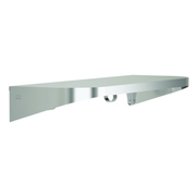 Bradley Elvari Series Shelf, Stainless Satin, 20 Gauge w/ Hooks, 8 X - 7B2-0082496