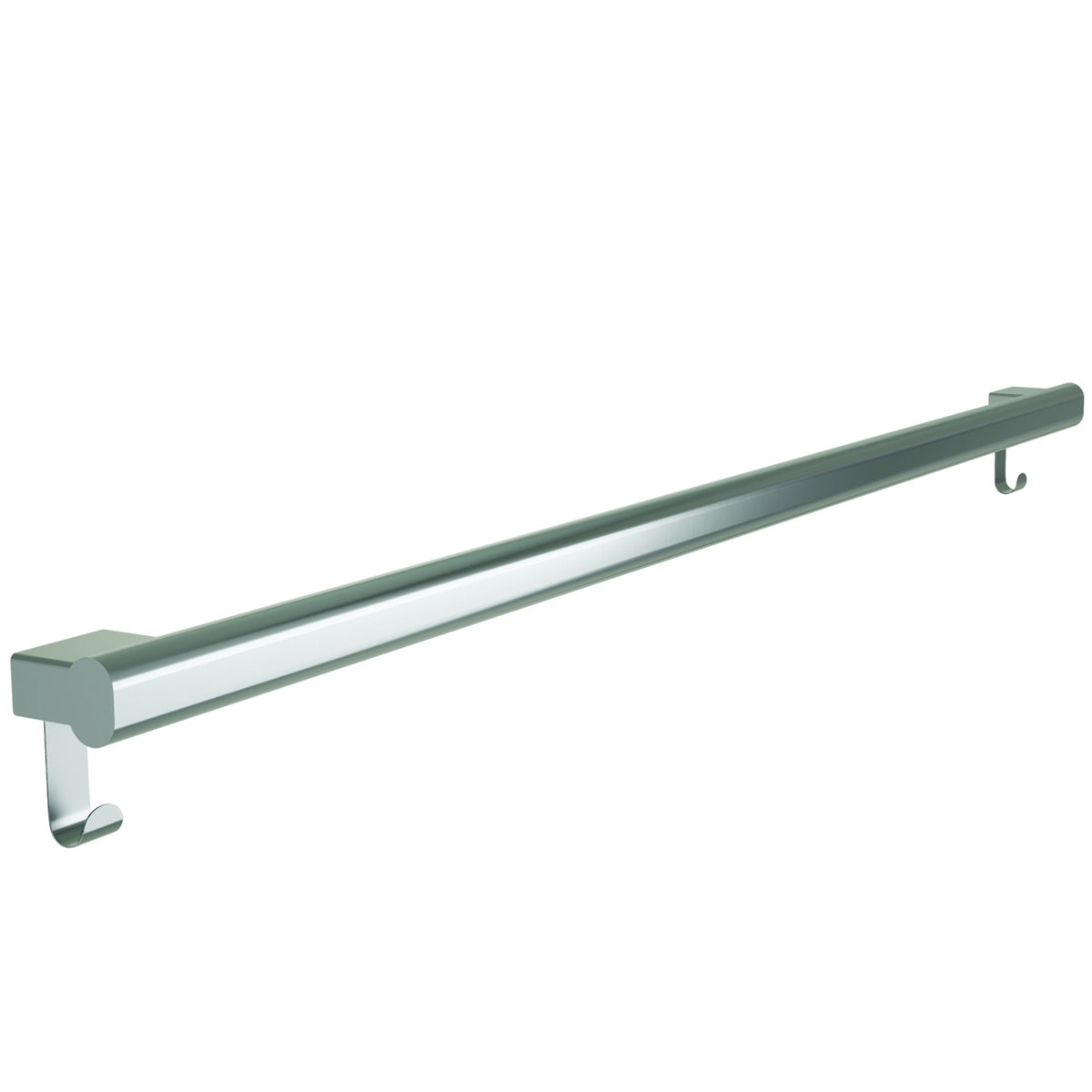 Bradley 48" Elvari Grab Bar with Hooks, Oval, Peened, Satin Stainless - 8B1-2014896