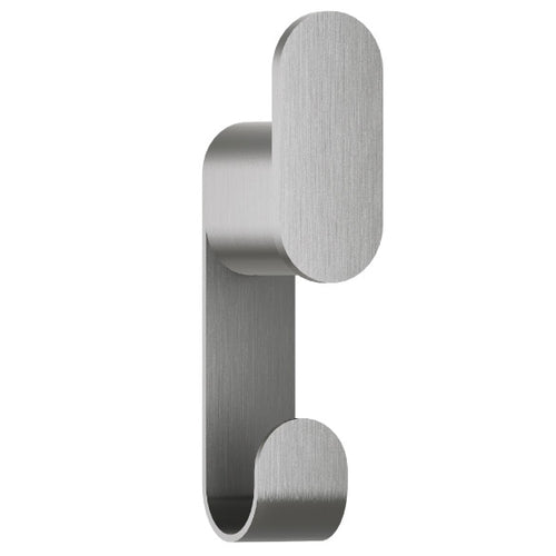 Bradley Elvari Series Robe Hook - Stainless-Surface Mounted, Double Hook - 9B1-110200-BS, Brushed Stainless