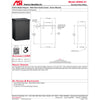 ASI 0852-41 Matte Black Commercial Restroom Sanitary Napkin Disposal, Surface-Mounted, Stainless Steel