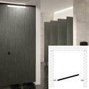 Hadrian Toilet Partition (Phenolic) 1 Between Wall (36" W x 60" D) - BW1-HADRIAN-PHEN