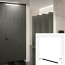 Hadrian Toilet Partition (Phenolic) 1 Between Wall - ADA (60" W x 60" D) - BW1-ADA-HADRIAN-PHEN