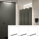 Hadrian Toilet Partition (Phenolic) 3 In-Corner (108" W x 60" D) - IC3-HADRIAN-PHEN