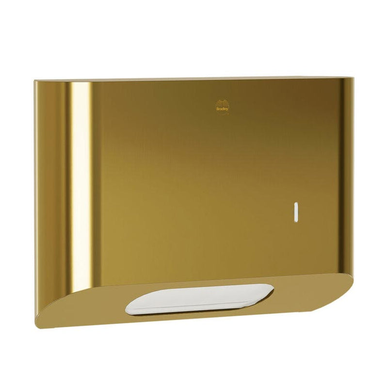 Bradley Elvari Series Towel Dispenser - Surface Mounted, Small Capacity - 2B1-113400-BR, Brushed Brass