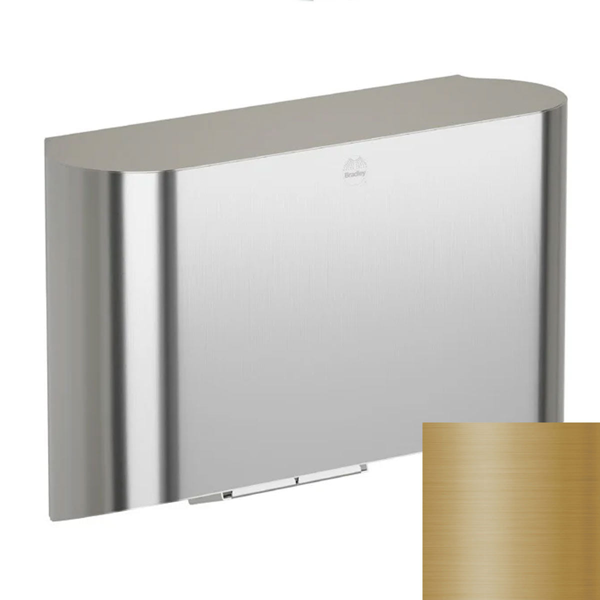 Bradley Elvari Series Hand Dryer - ADA High Speed Surface Mounted, 240V - 2B4-2114900-BR, Brushed Brass