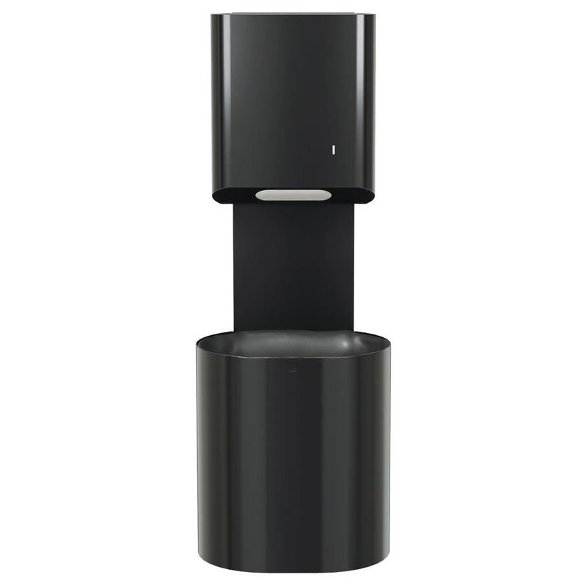 Bradley Elvari Series Towel/Waste Combination Unit - Surface Mounted, 14 GAL - 2B5-110000-BB, Brushed Black