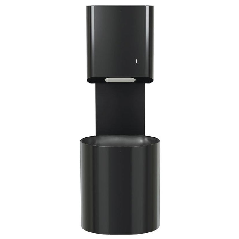 Bradley Elvari Series Towel/Waste Combination Unit - Surface Mounted, 14 GAL - 2B5-110000-BB, Brushed Black