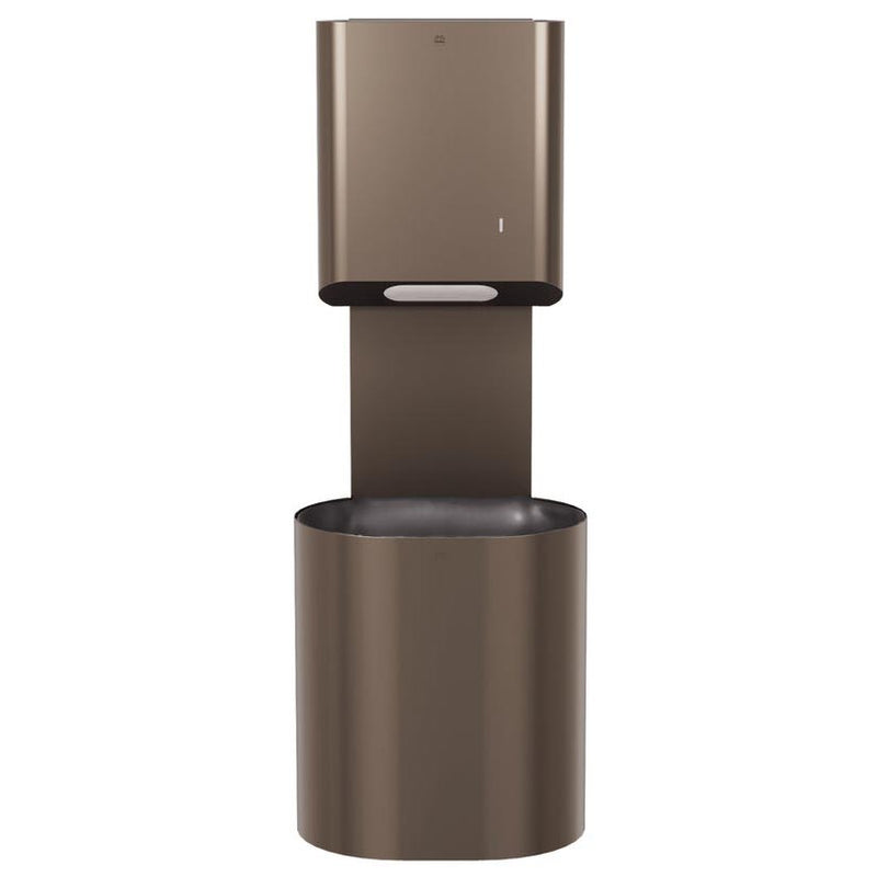 Bradley Elvari Series Towel/Waste Combination Unit - Surface Mounted, 14 GAL - 2B5-110000-BZ, Brushed Bronze