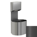 Bradley Elvari Series Towel/Waste Combination Unit - Surface Mounted, 10 GAL - 2B5-113400-BB, Brushed Black