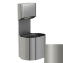 Bradley Elvari Series Towel/Waste Combination Unit - Surface Mounted, 10 GAL - 2B5-113400-BS, Brushed Stainless