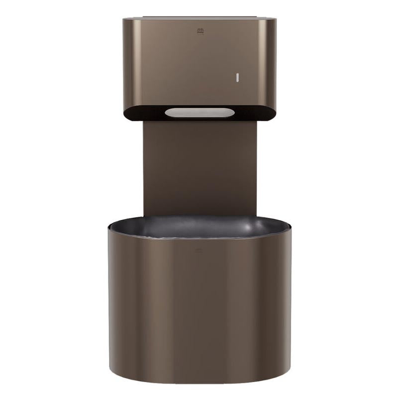 Bradley Elvari Series Towel/Waste Combination Unit - Surface Mounted, 10 GAL - 2B5-113400-BZ, Brushed Bronze