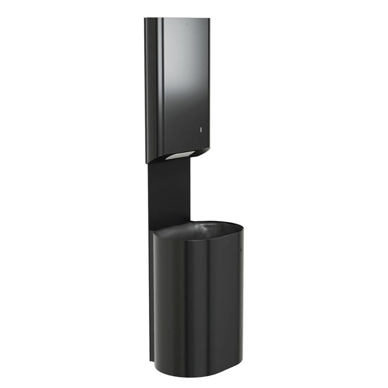 Bradley Elvari Series Towel/Waste Combination Unit - Surface Mounted, 18 GAL - 2B5-113600-BB, Brushed Black