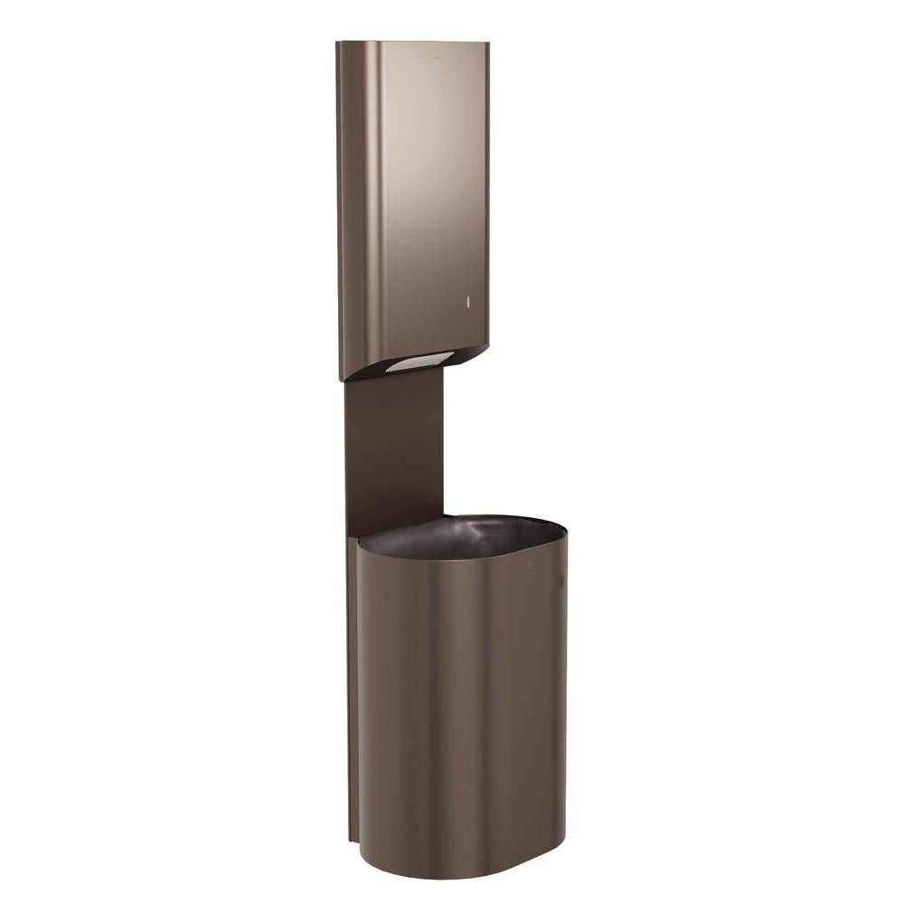 Bradley Elvari Series Towel/Waste Combination Unit - Surface Mounted, 18 GAL - 2B5-113600-BZ, Brushed Bronze