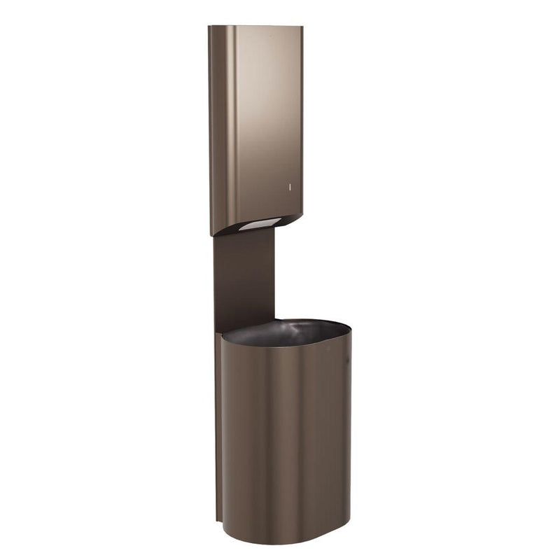 Bradley Elvari Series Towel/Waste Combination Unit - Surface Mounted, 18 GAL - 2B5-113600-BZ, Brushed Bronze