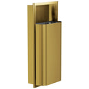 Bradley Elvari Series Waste Receptacles - Recessed, Medium Capacity, 12 GAL - 3B1-000000-BR, Brushed Brass