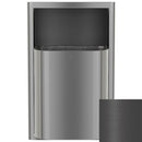 Bradley Elvari Series Waste Receptacles - Recessed, Small Capacity, 8 GAL - 3B1-003400-BB, Brushed Black