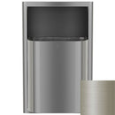 Bradley Elvari Series Waste Receptacles - Recessed, Small Capacity, 8 GAL - 3B1-003400-BN, Brushed Nickel