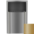 Bradley Elvari Series Waste Receptacles - Recessed, Small Capacity, 8 GAL - 3B1-003400-BR, Brushed Brass