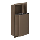 Bradley Elvari Series Waste Receptacles - Recessed, Small Capacity, 8 GAL - 3B1-003400-BZ, Brushed Bronze