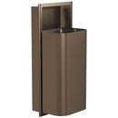 Bradley Elvari Series Waste Receptacles - Recessed, Large Capacity, 18 GAL - 3B1-003600-BZ, Brushed Bronze