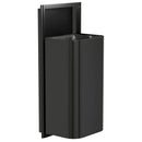 Bradley Elvari Series Waste Receptacles - Semi-Recessed, Large Capacity, 18 GAL - 3B1-103600-BB, Brushed Black