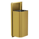 Bradley Elvari Series Waste Receptacles - Semi-Recessed, Large Capacity, 18 GAL - 3B1-103600-BR, Brushed Brass