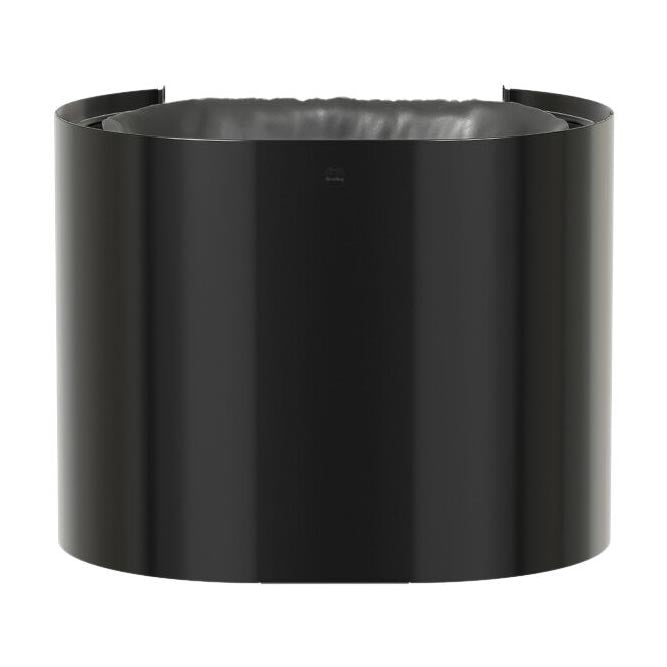 Bradley Elvari Series Waste Receptacles - Surface Mounted, Small Capacity, 10 GAL - 3B1-113400-BB, Brushed Black