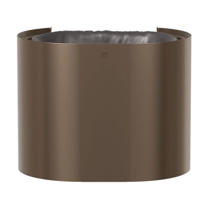 Bradley Elvari Series Waste Receptacles - Surface Mounted, Small Capacity, 10 GAL - 3B1-113400-BZ, Brushed Bronze
