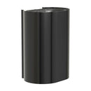 Bradley Elvari Series Waste Receptacles - Surface Mounted, Large Capacity, 18 GAL - 3B1-113600-BB, Brushed Black