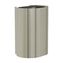 Bradley Elvari Series Waste Receptacles - Surface Mounted, Large Capacity, 18 GAL - 3B1-113600-BN, Brushed Nickel