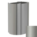Bradley Elvari Series Waste Receptacles - Surface Mounted, Large Capacity, 18 GAL - 3B1-113600-BS, Brushed Stainless