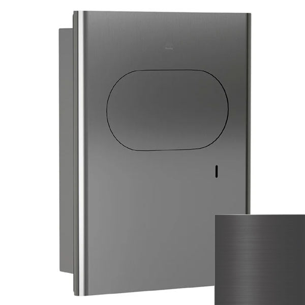 Bradley Elvari Series Napkin Disposal - Stainless, Recessed Mounted - 4B2-000000-BB, Brushed Black
