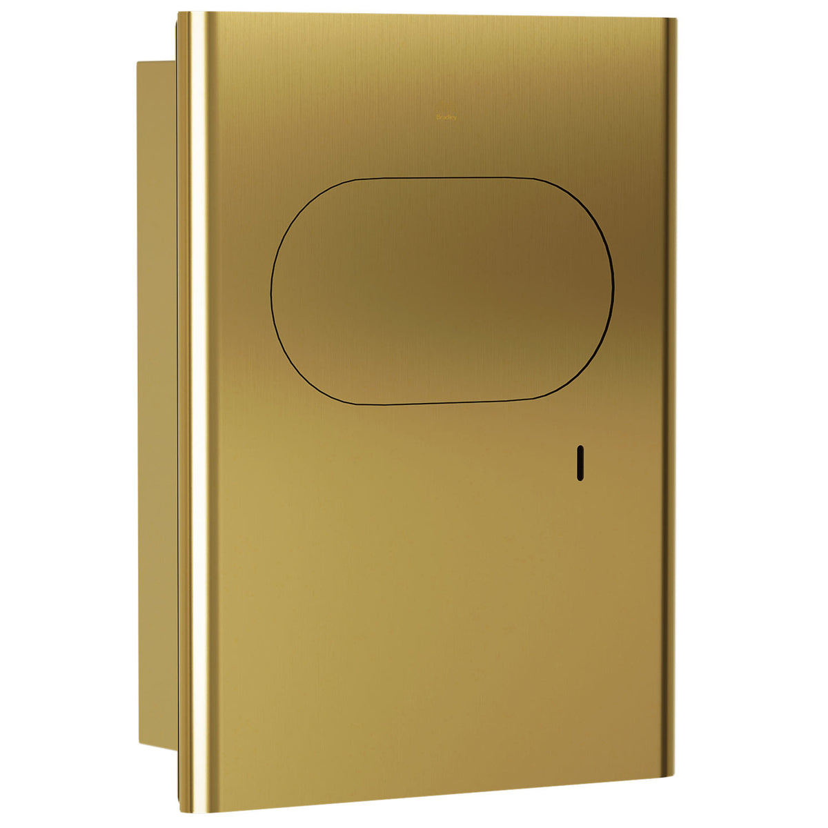 Bradley Elvari Series Napkin Disposal - Stainless, Recessed Mounted - 4B2-000000-BR, Brushed Brass
