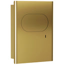 Bradley Elvari Series Napkin Disposal - Stainless, Recessed Mounted - 4B2-000000-BR, Brushed Brass