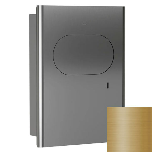 Bradley Elvari Series Napkin Disposal - Stainless, Recessed Mounted - 4B2-000000-BR, Brushed Brass