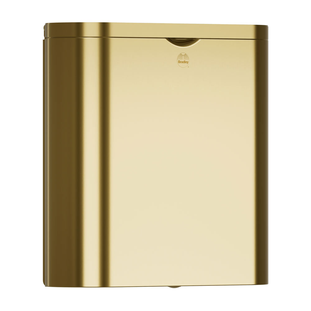 Bradley Elvari Series Napkin Disposal - Stainless, Surface Mounted - 4B2-110000-BR, Brushed Brass