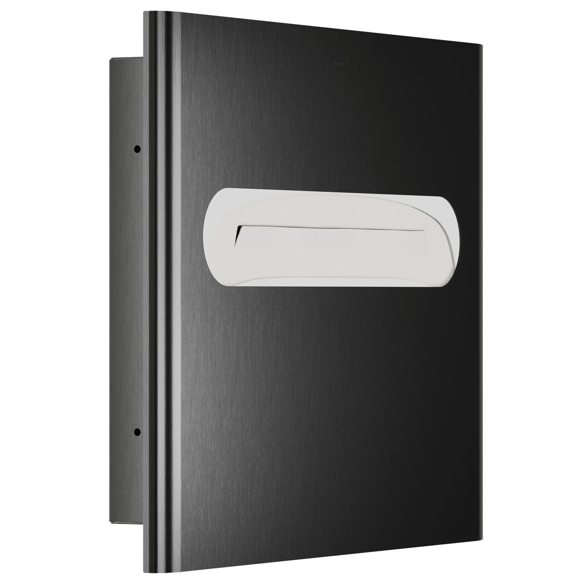 Bradley Elvari Series Seat Cover Dispenser - Recessed Mounted, Large Capacity - 5B1-003600-BB, Brushed Black